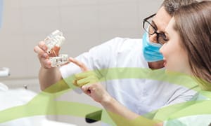 Restore missing teeth with dental implants.