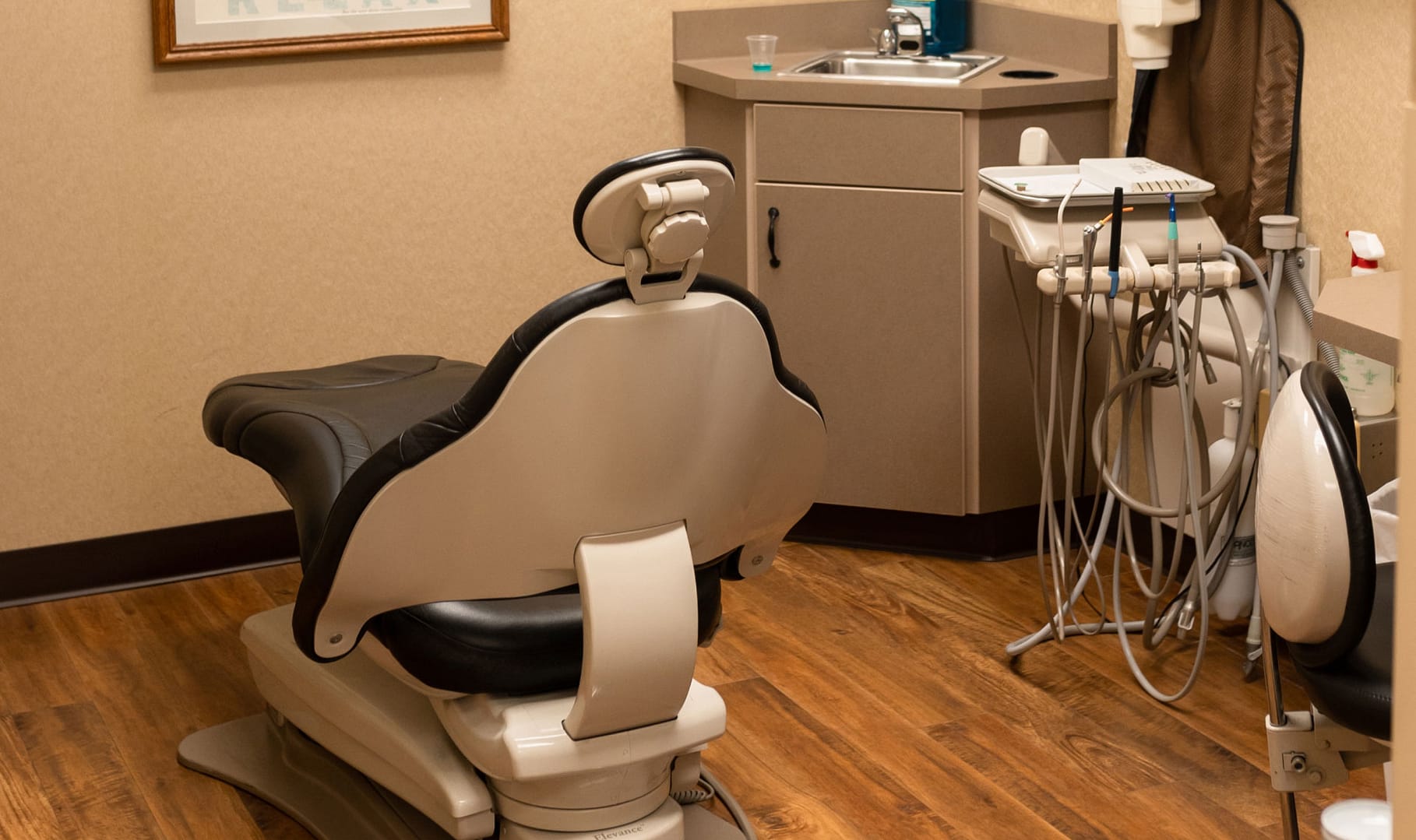 exam room with dental chair