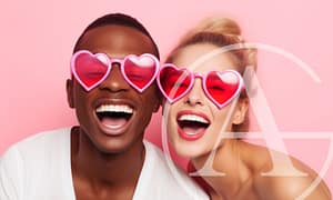 Tooth whitening for two this Valentine's day.
