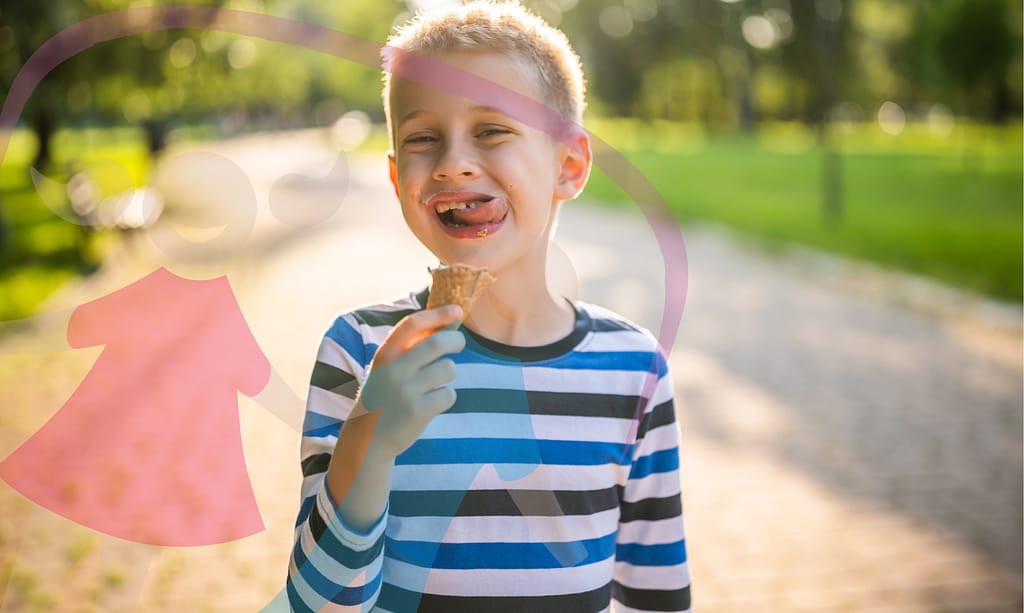 Tooth discoloration in kids.