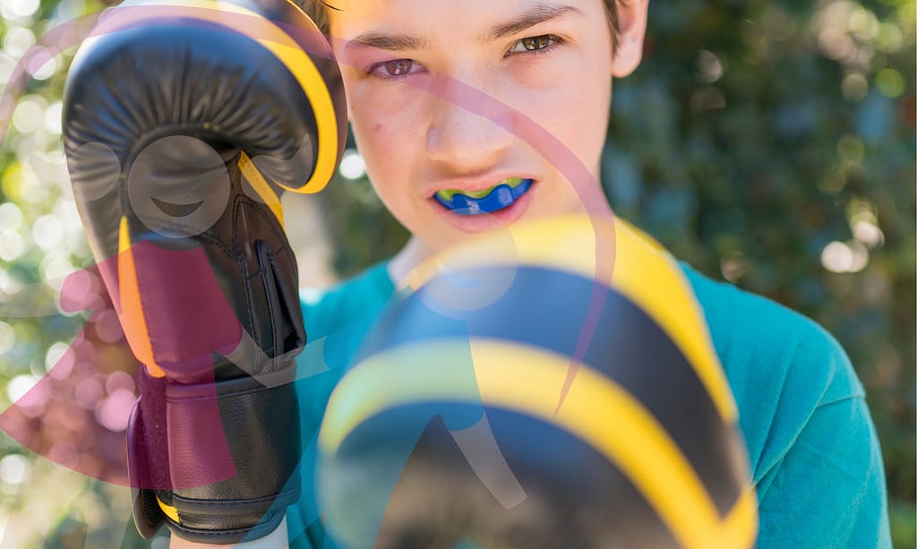 A mouth guard can save teeth.