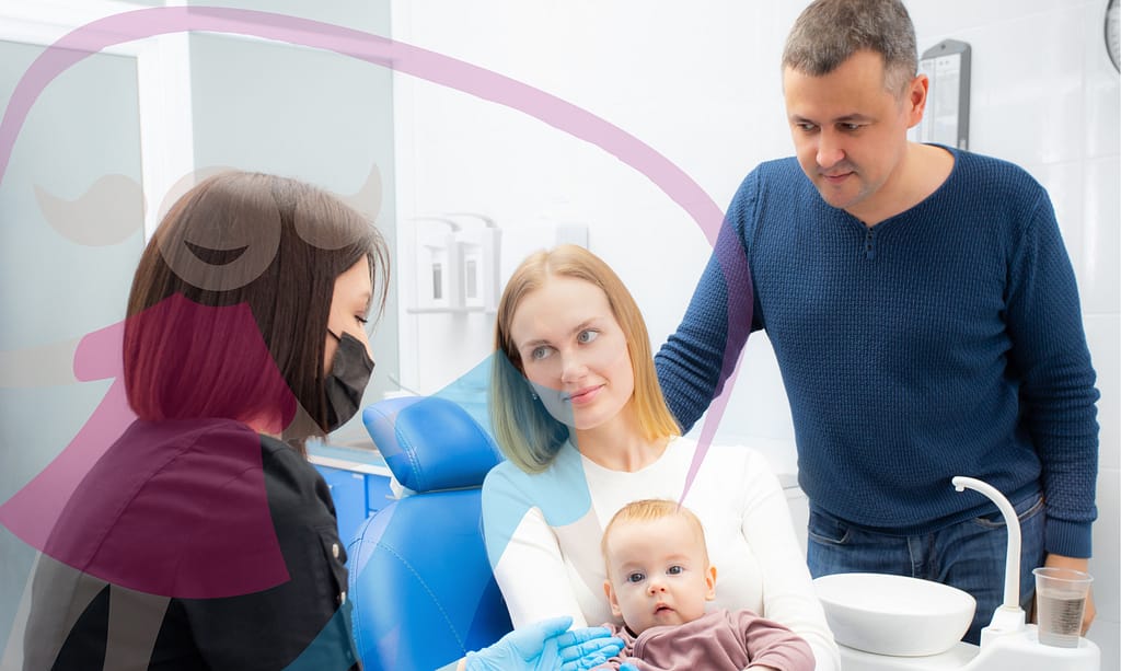Preparing for baby's first dental visit.