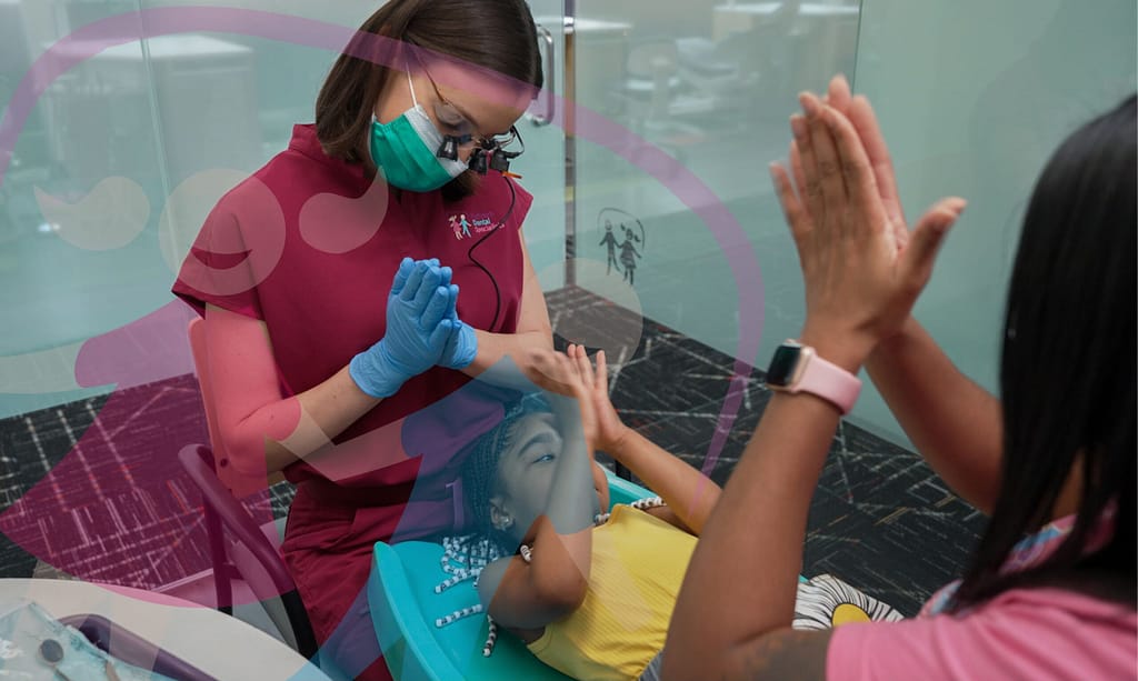 Look forward to dental visits.