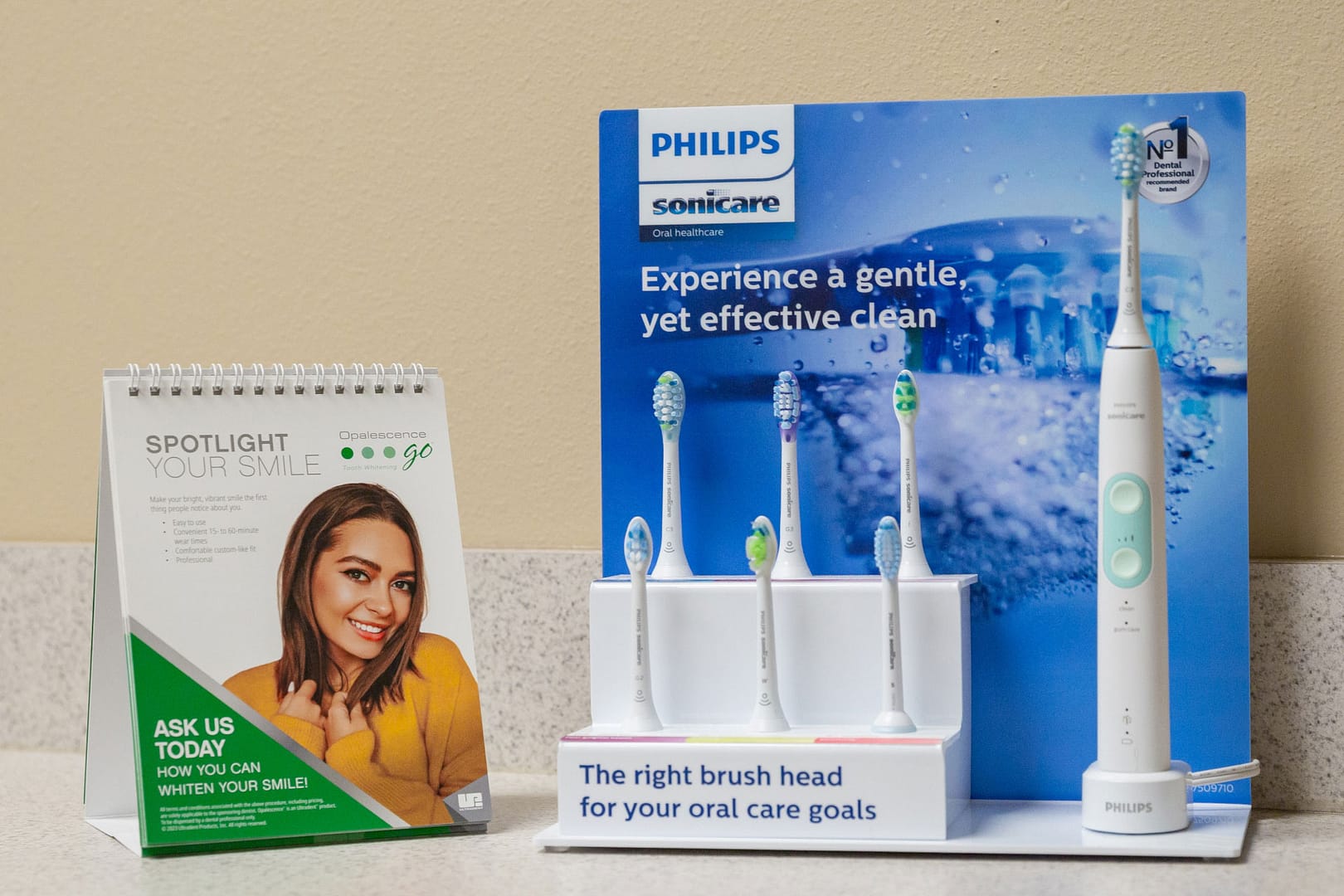 Phillips Sonicare toothbrush display