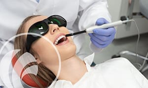 Pain free with laser dentistry.