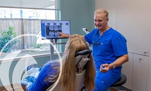 The dental implant procedure.