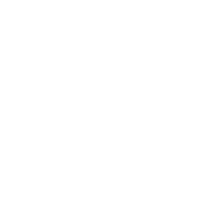 White tooth icon with check mark surrounded by a white circle outline