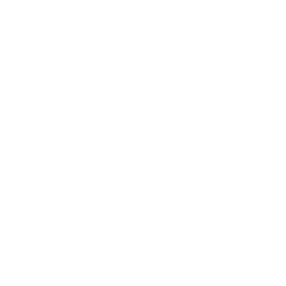 White tooth icon surrounded by by a white circle outline