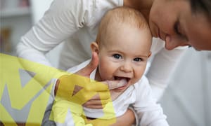 Taking care of your baby's oral health.