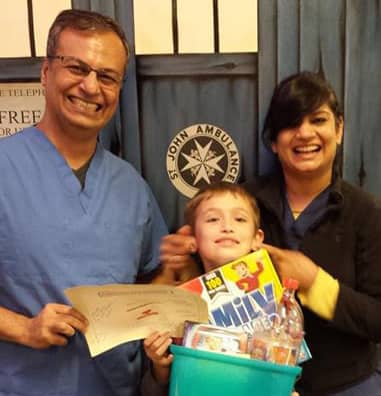 dr mo and dr g with april cavity club winner