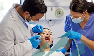 Regular dental cleanings are important.
