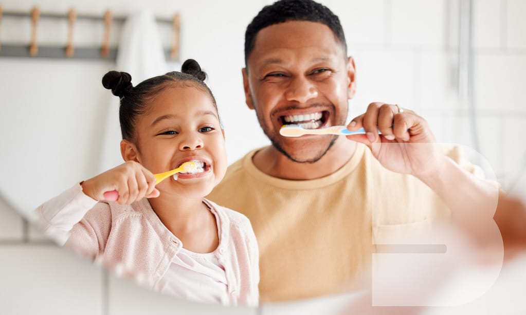 Oral hygiene at home.