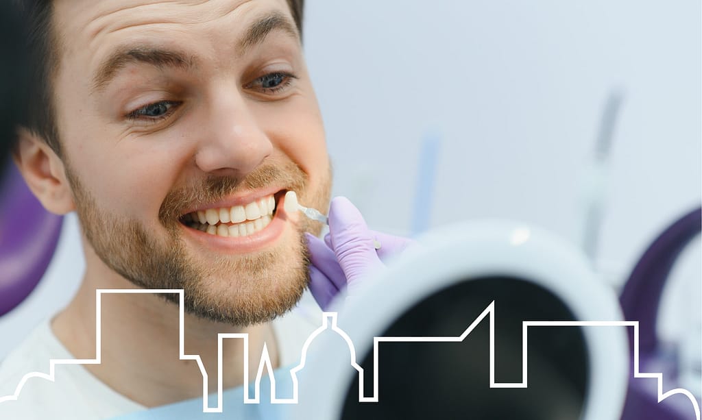 Restore teeth with same day crowns.