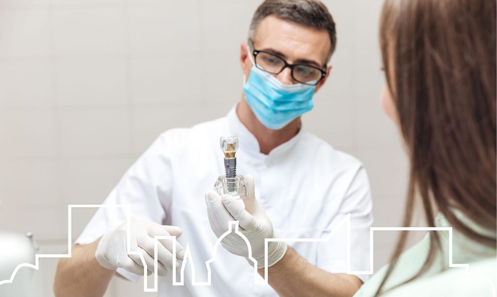 Getting used to dental implants.