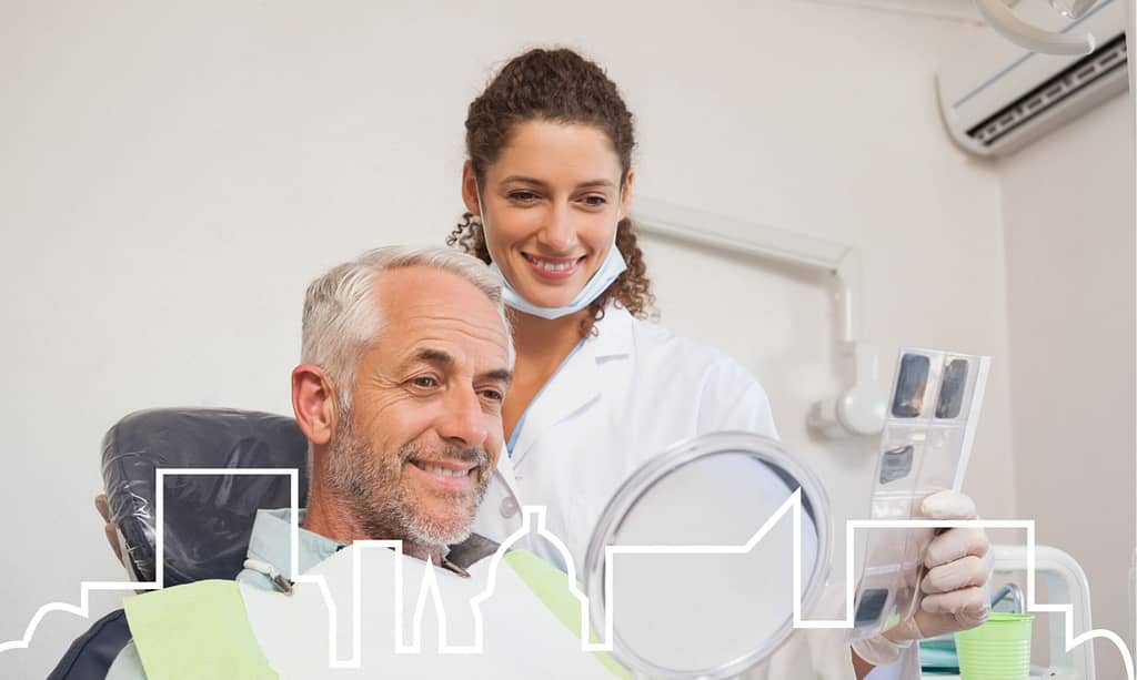 Smile again with dental implants.