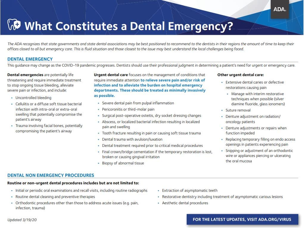 What is a Dental Emergency flyer
