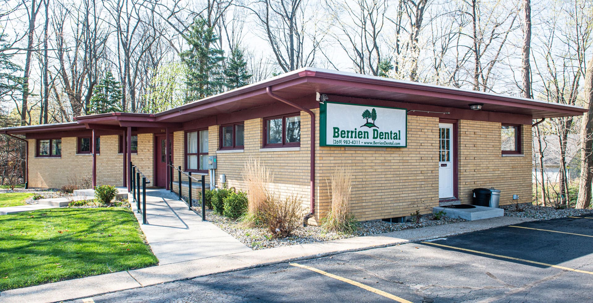 Front of office building