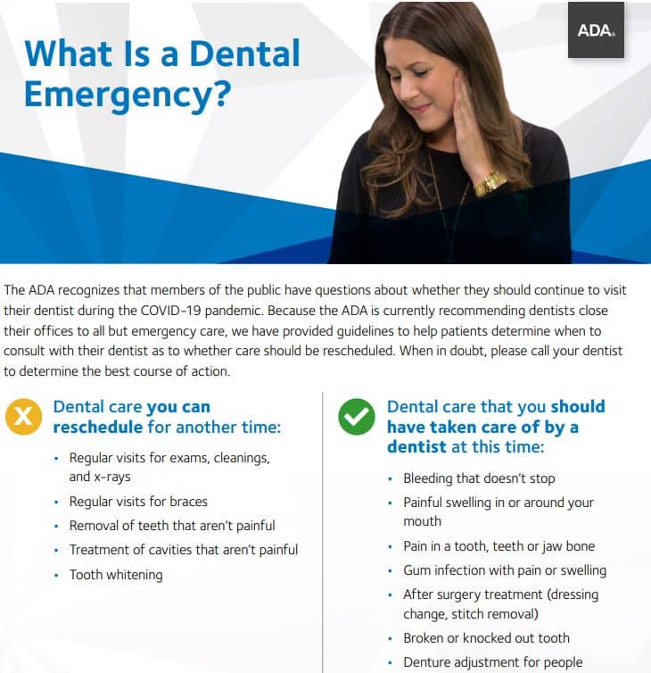 What is a Dental Emergency flyer