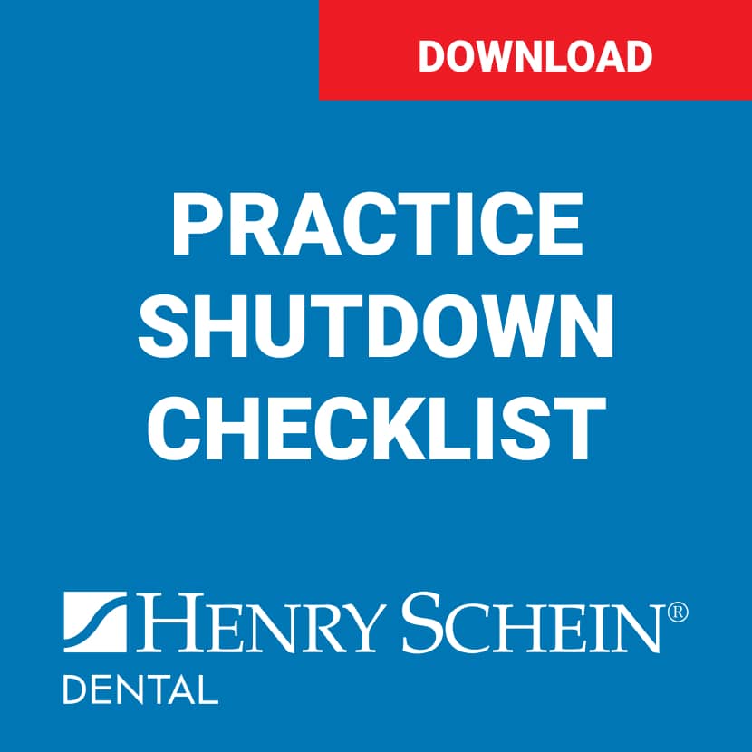 Practice Shutdown Checklist